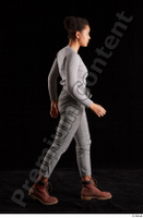  Zahara  1 brown workers grey sweatshirt grey trousers side view walking whole body 0005.jpg